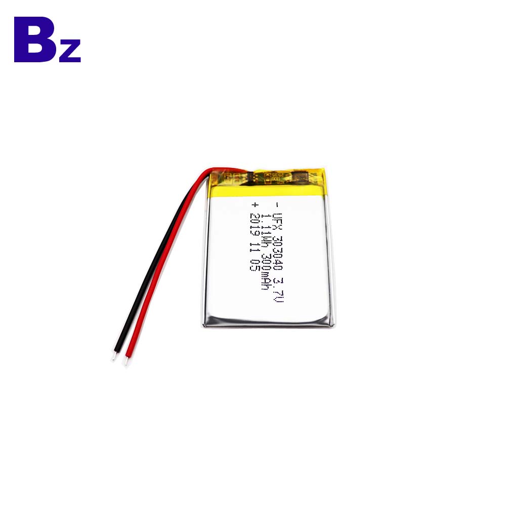 303040 3.7V 300mAh Lithium Polymer Battery 