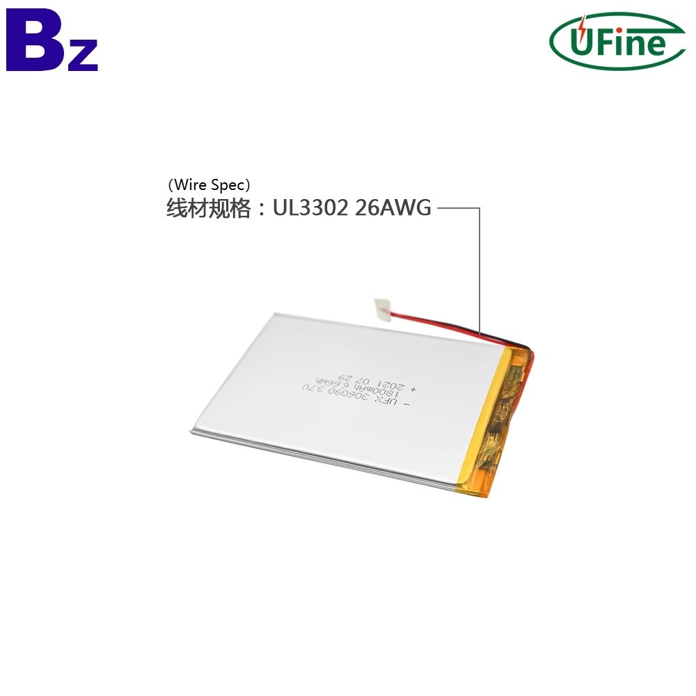1800mAh Rechargeable GPS Locator Li-po Battery