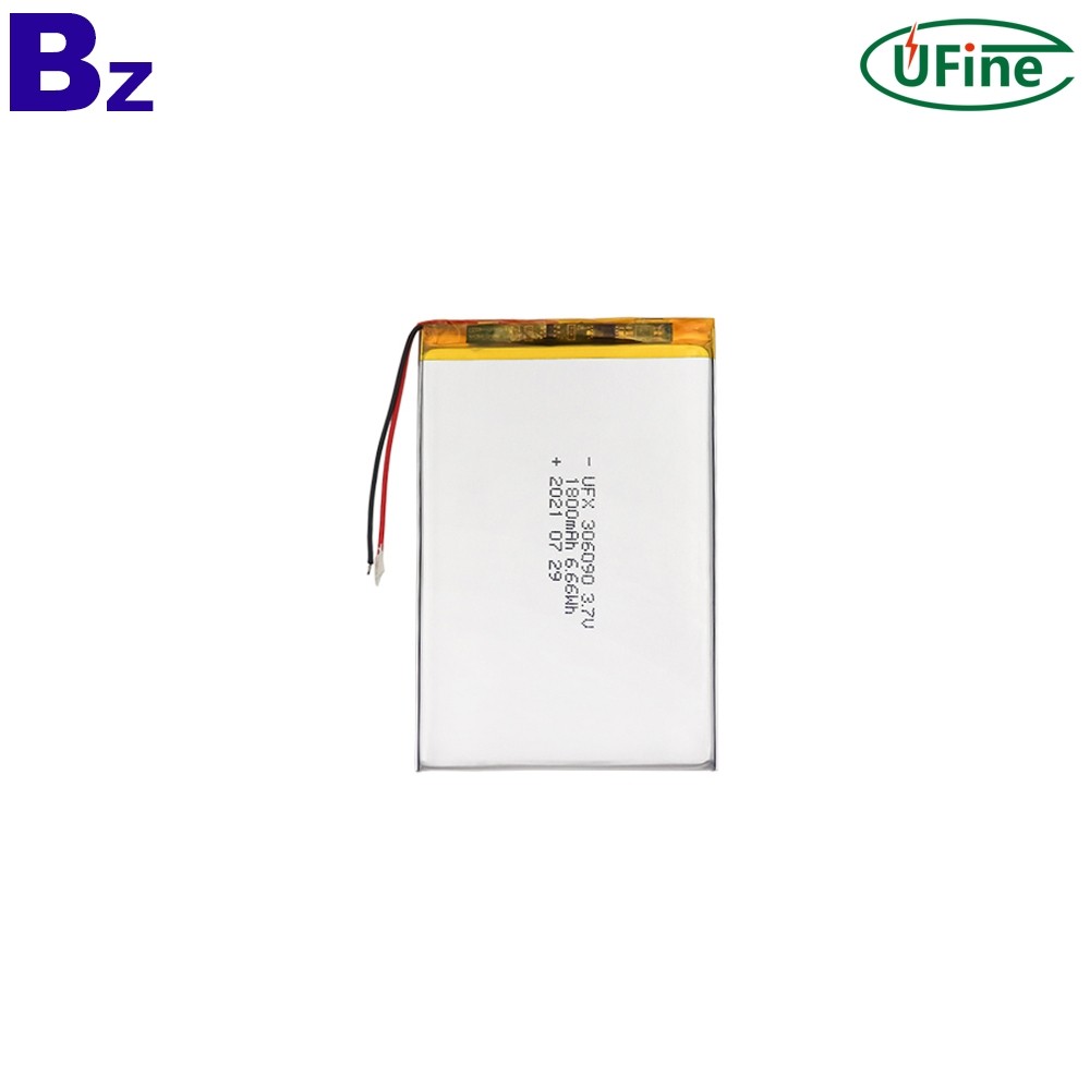 306090 1800mAh 3.7V Lithium Polymer Batteries