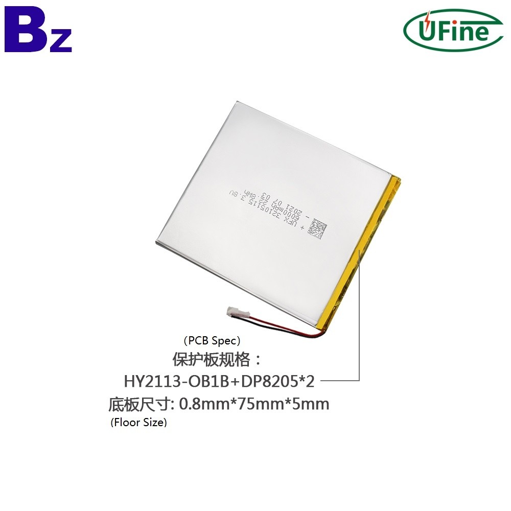 32105115 6000mAh 3.7V Li-Polymer Battery