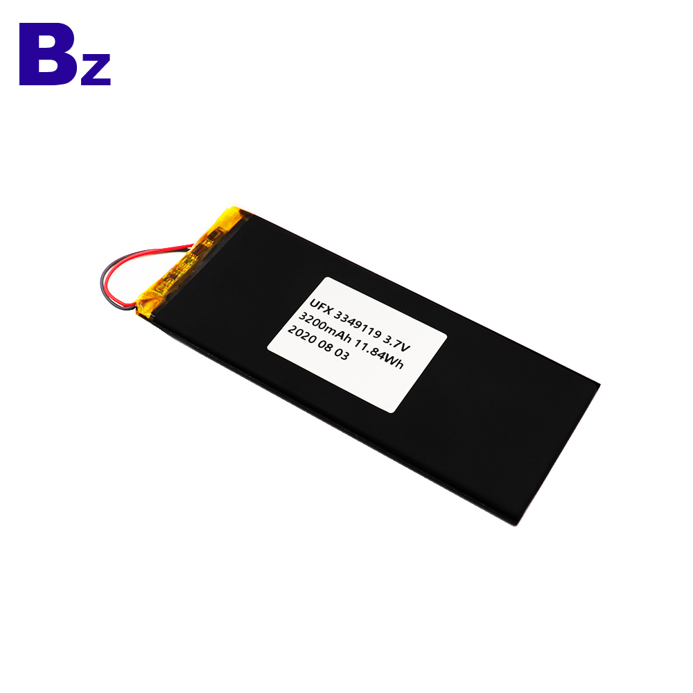 3349119 3200mAh 3.7V Li-Polymer Battery 