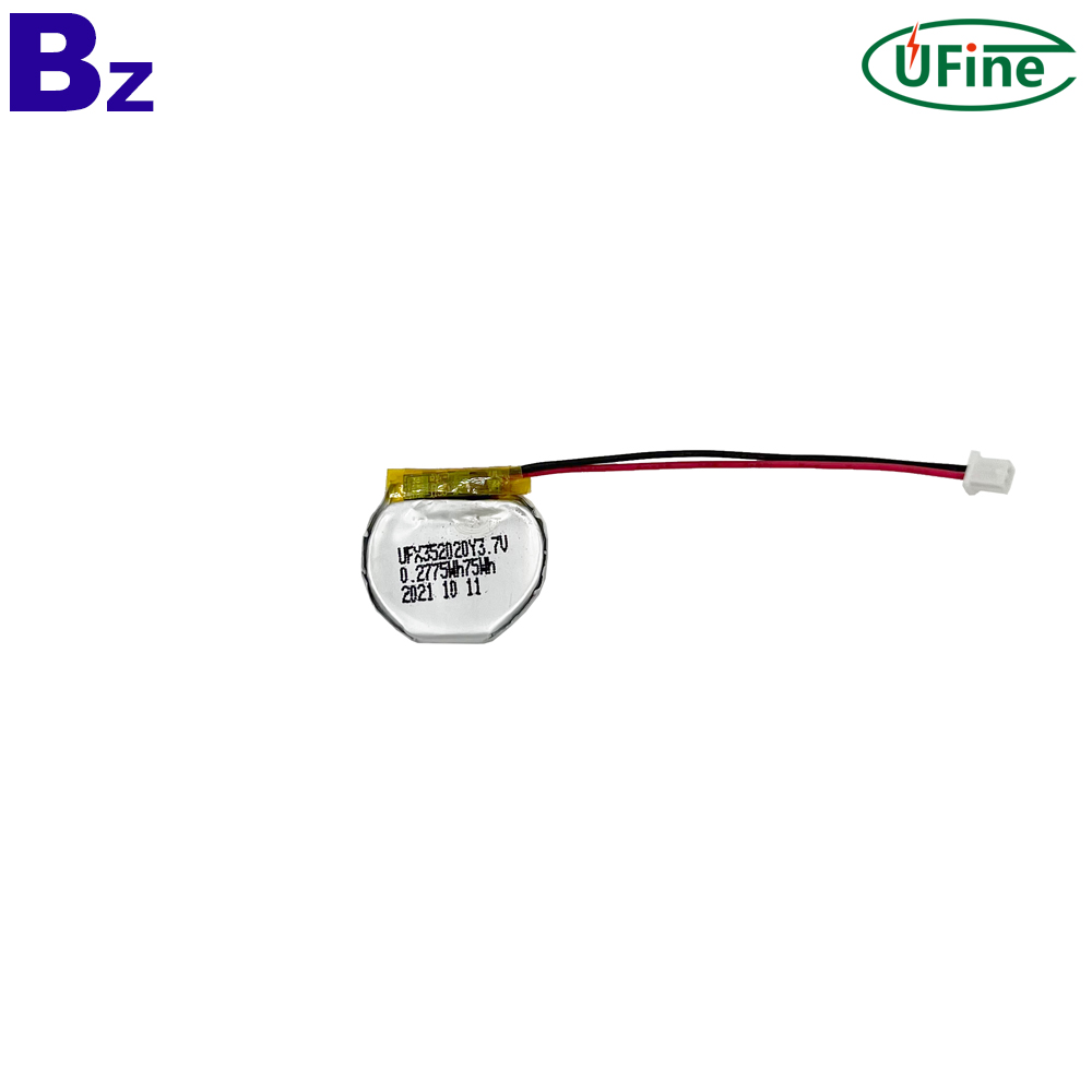 352020 3.7V 75mAh Rechargeable Battery