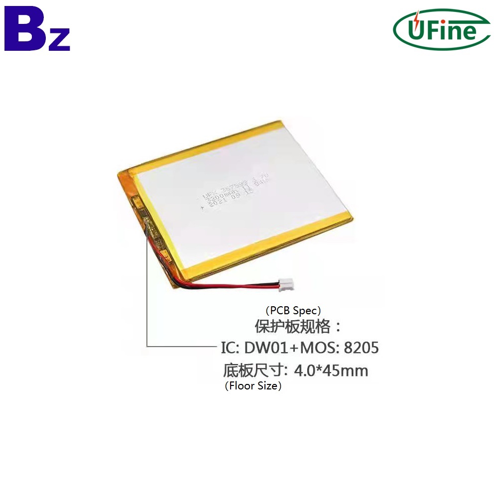 367599 3.7V 3200mAh Lithium-ion Polymer Battery