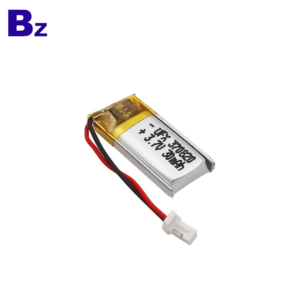 30mAh Rechargeable Bluetooth Earphone Lipo Battery