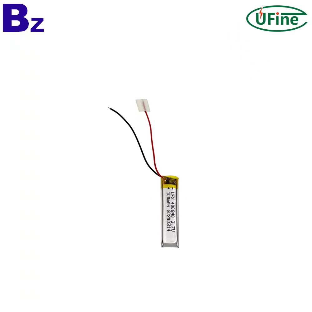 400840 3.7V 100mAh Lipo Battery