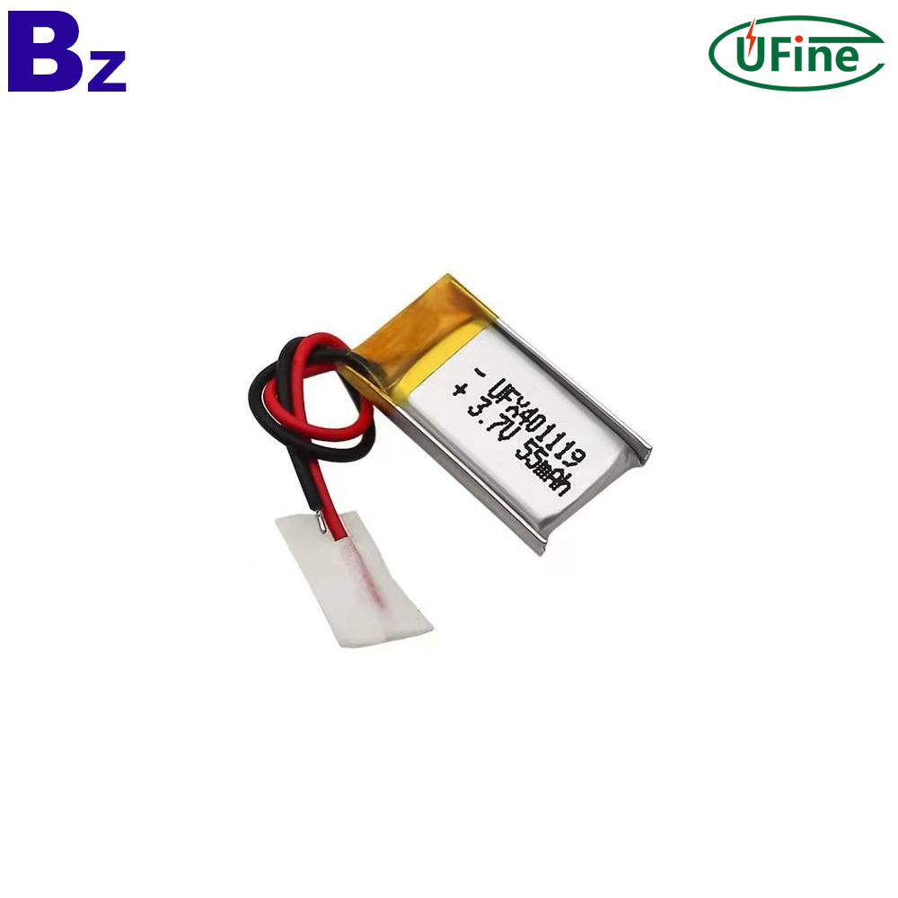 401119 55mAh 3.7V Li-po Battery