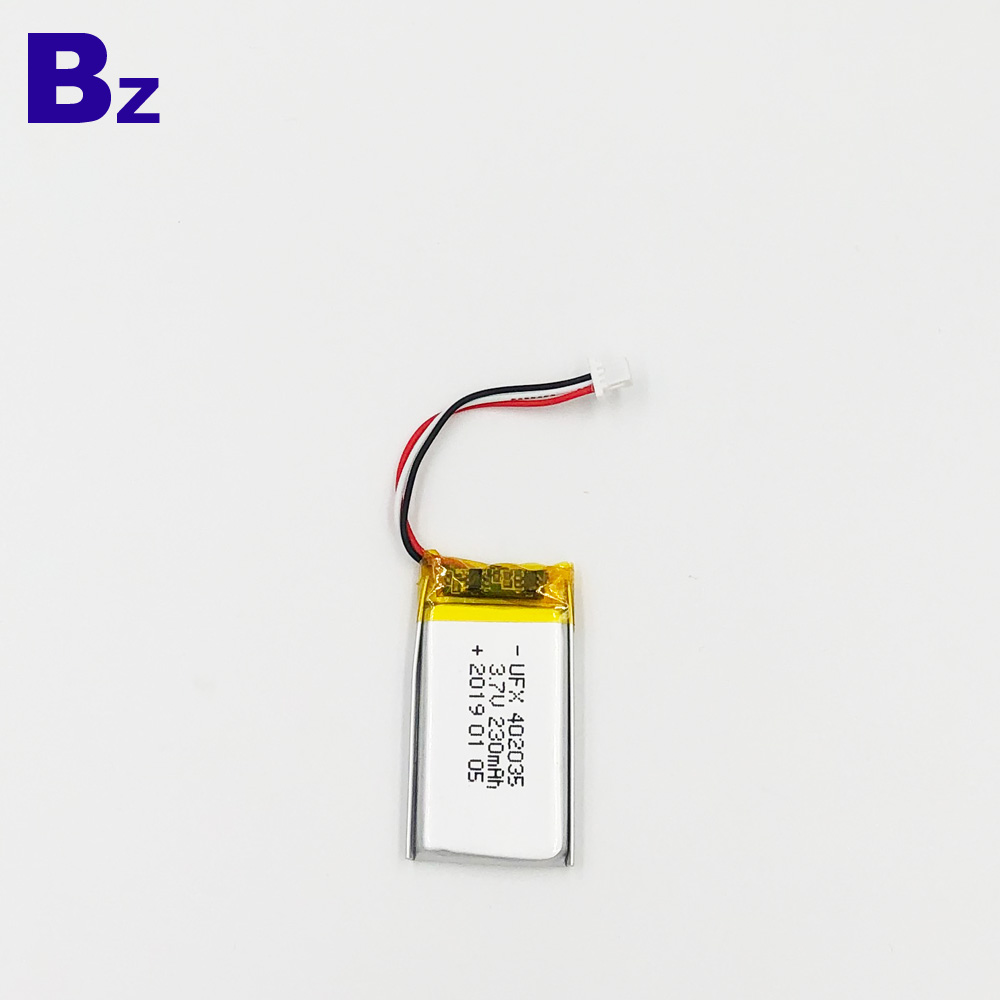 230mAh 3.7V Li-Polymer Battery