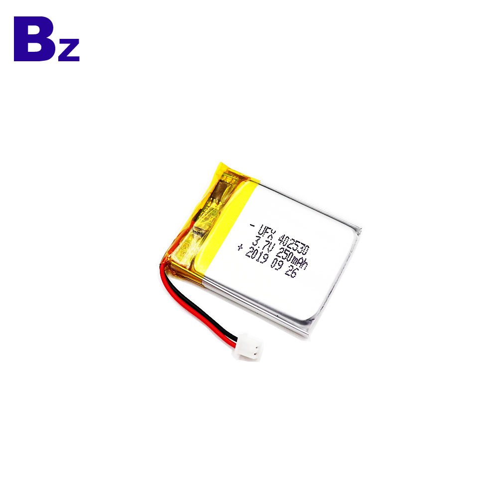 250mAh Li-Polymer Battery With Wire And Plug