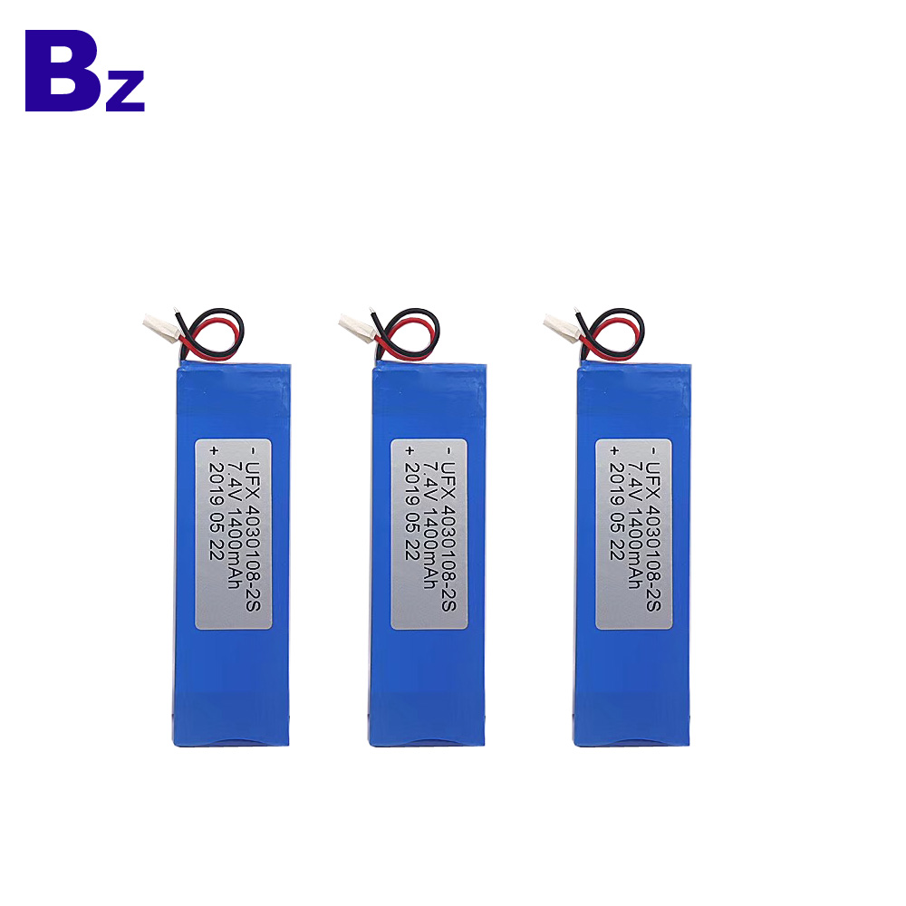 4030108-2S 1400mAh 7.4V Lipo Battery 