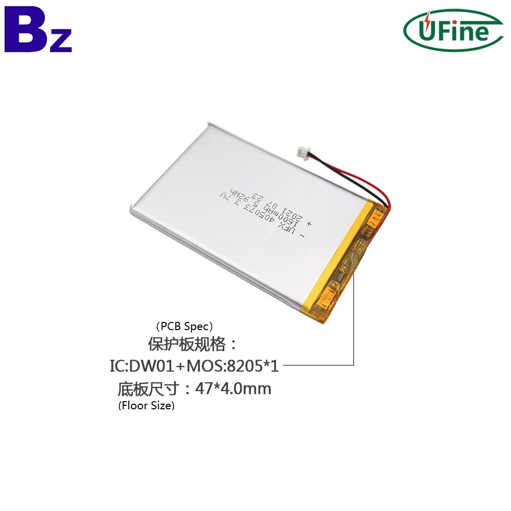 405073 1600mAh 3.7V Lithium Polymer Batteries