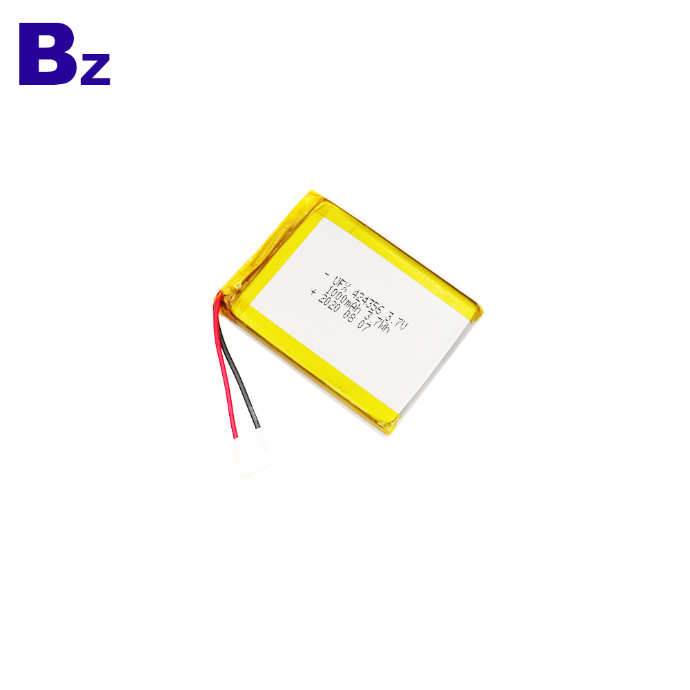 424356 1000mAh 3.7V Lithium Polymer Battery 