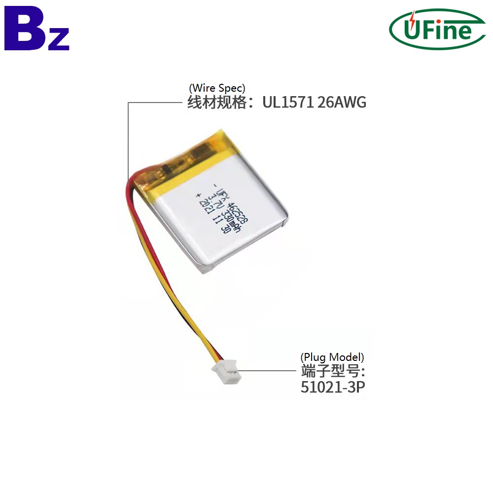 462528 3.7V 330mAh Li-polymer Battery