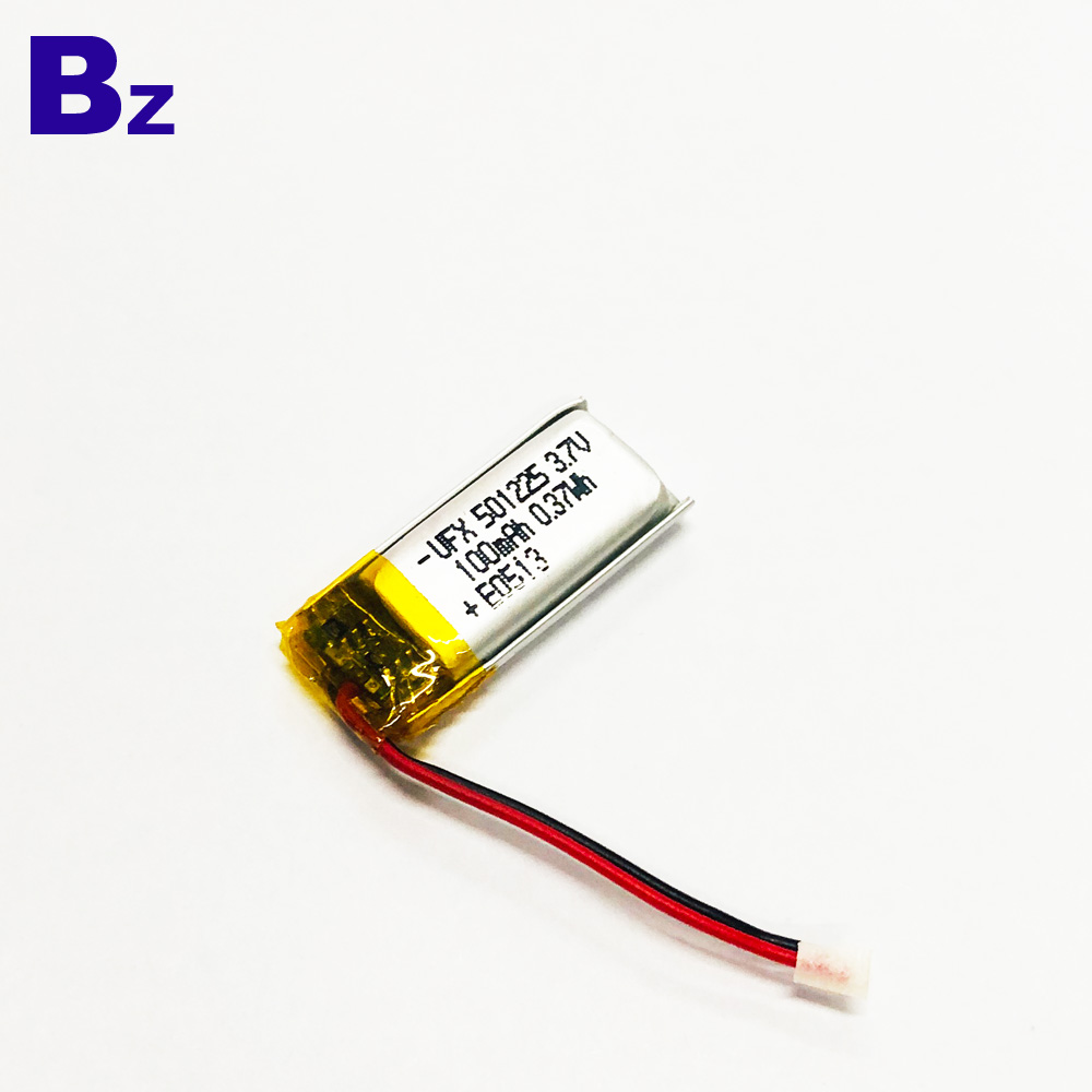 501225 100mAh 3.7V Li-Polymer Battery