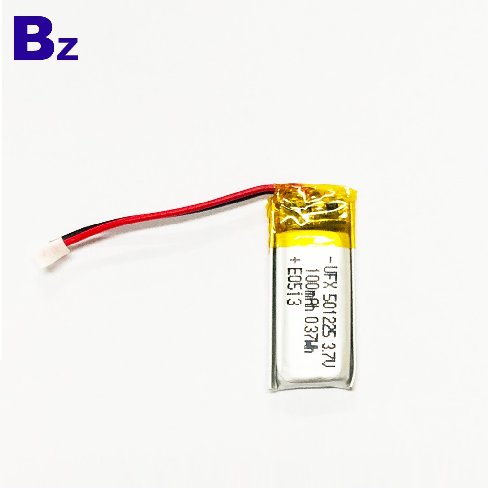 100mAh Li-Polymer Battery With Wire And Plug