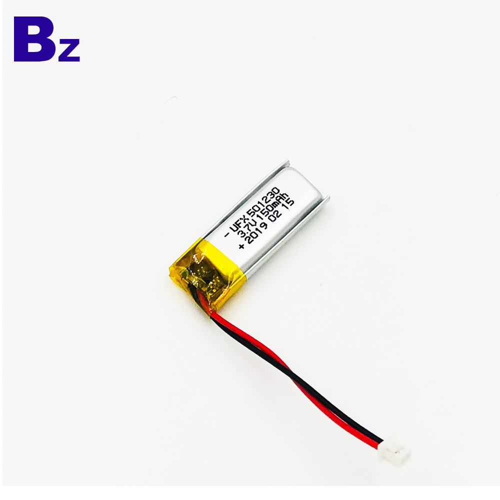 501230 150mAh 3.7V Li-Polymer Battery