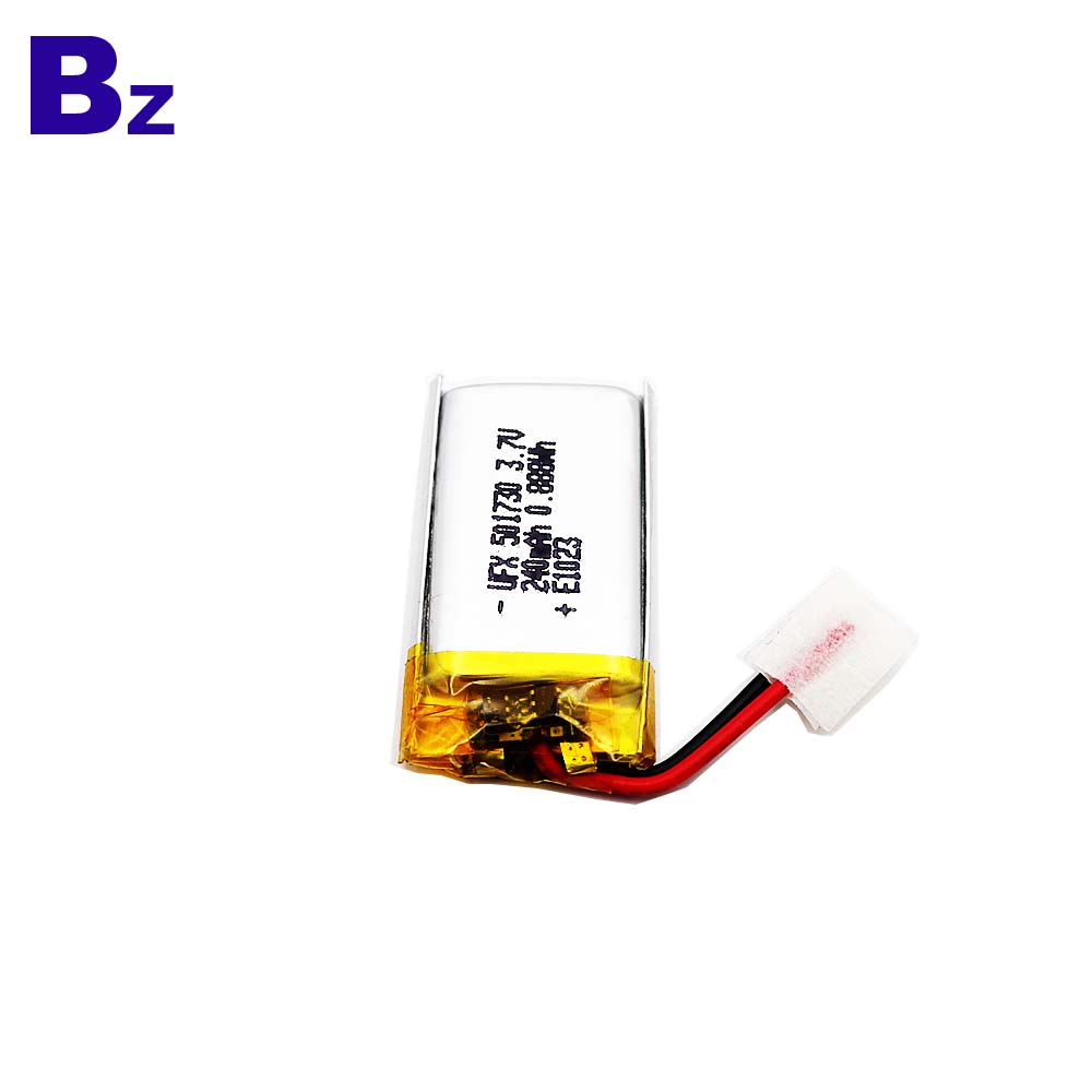 501730 3.7V 240mAh Li-Polymer Battery