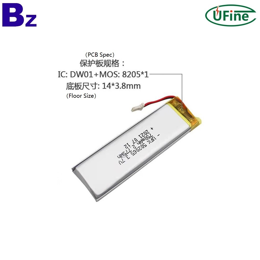 Lithium Cell Manufacturer Wholesale 750mAh Lithium Battery
