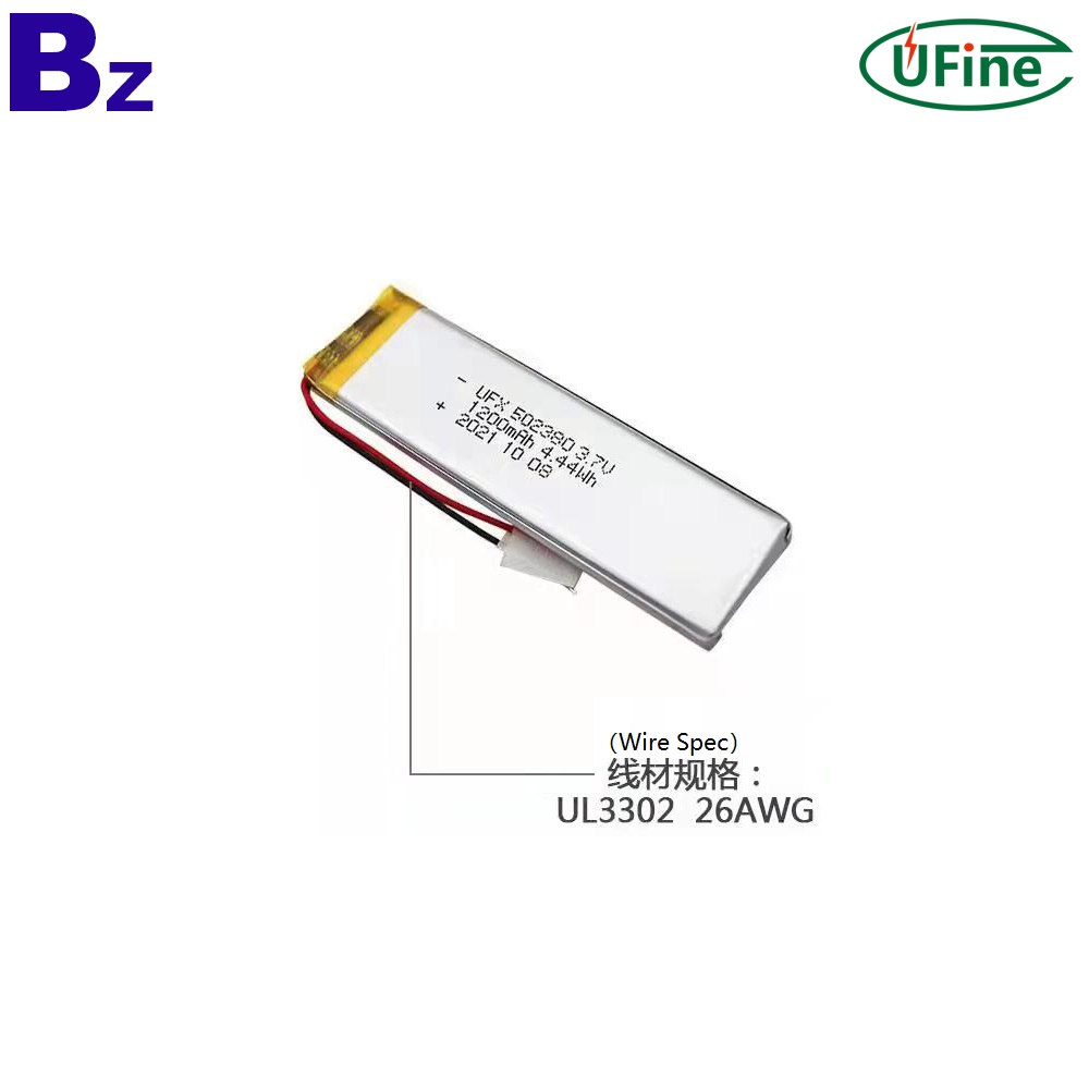 502380 3.7V 1200mAh Li-po Battery