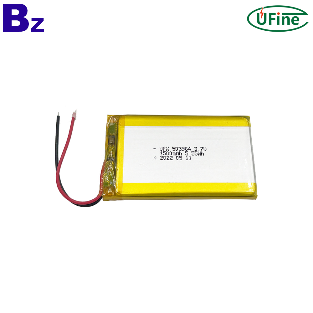 503964 3.7V 1500mAh Li-polymer Battery