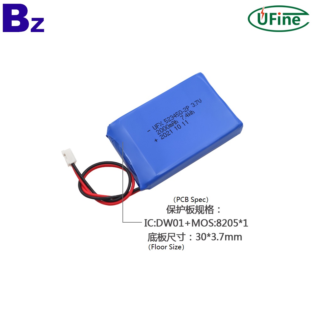 Chinese Li-po Battery Factory Supply 2000mAh Battery Pack