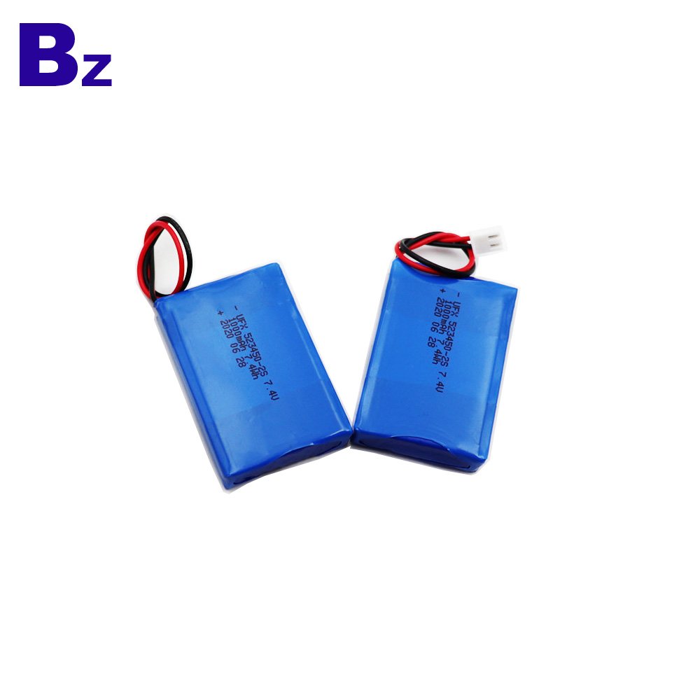523450-2S 7.4V in series Lithium Polymer Battery