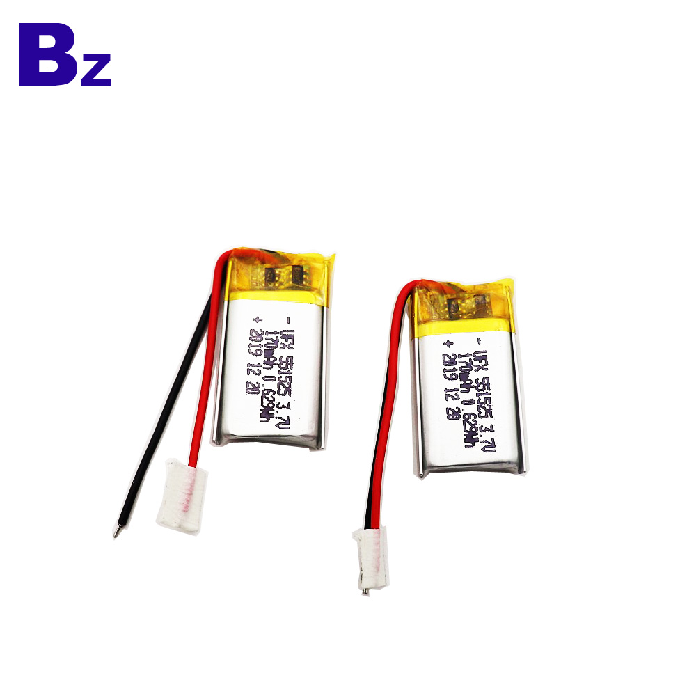 551525 170mAh 3.7V Li-Polymer Battery