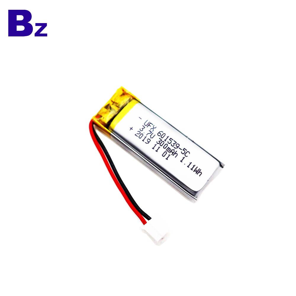 601539-5C 3.7V 300mAh Li-Polymer Battery 