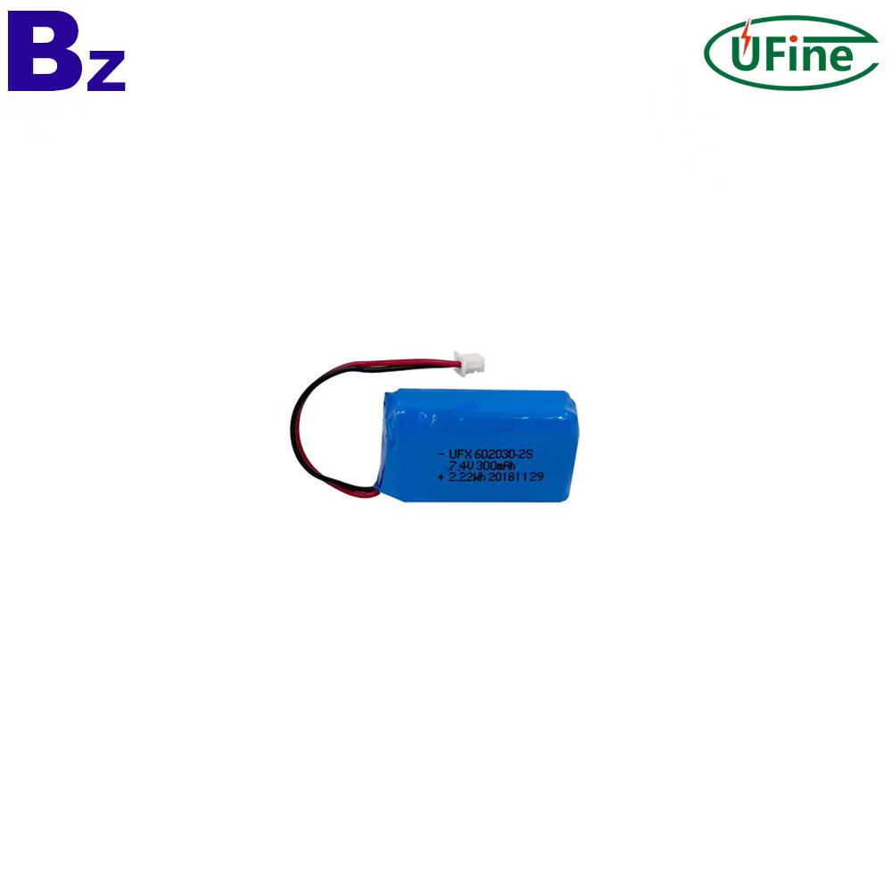 Li-ion Cell Factory Wholesale 602030-2S 7.4V 300mAh Battery