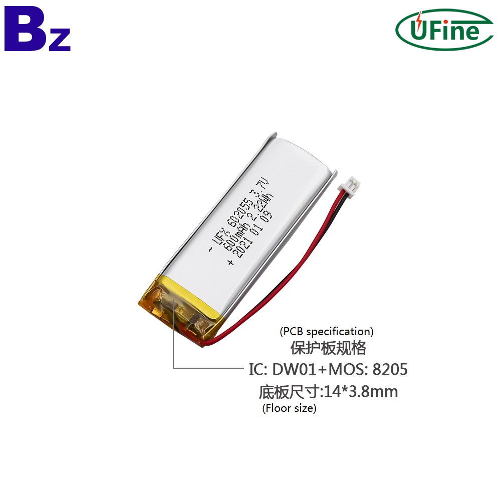 Chinese Manufacturer Professional Customization  600mAh Lipo Battery