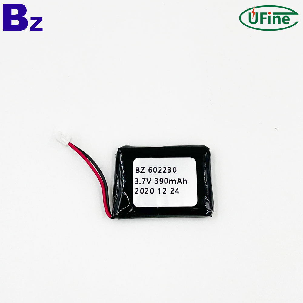 390mAh Bluetooth Earphone Lipo Battery