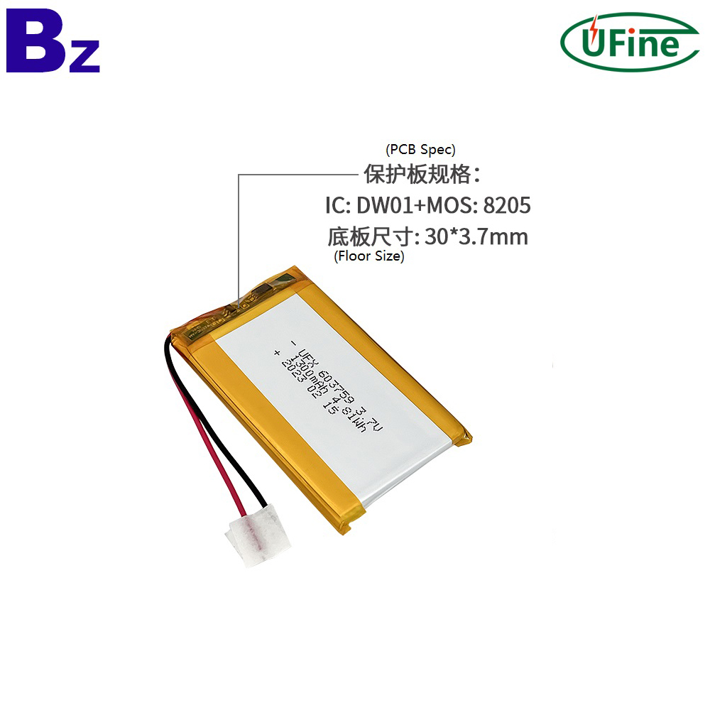 1300mAh 3.7V Battery for Beauty Equipment