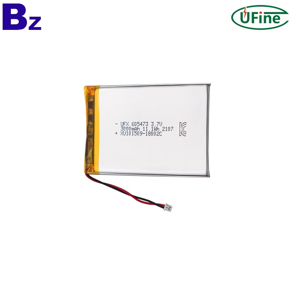 605473 3000mAh 3.7V Li-po Battery