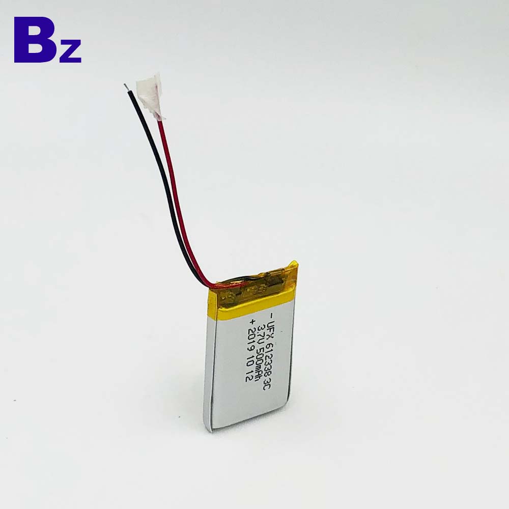 612338-3C 3.7V 500mAh Li-Polymer Battery 