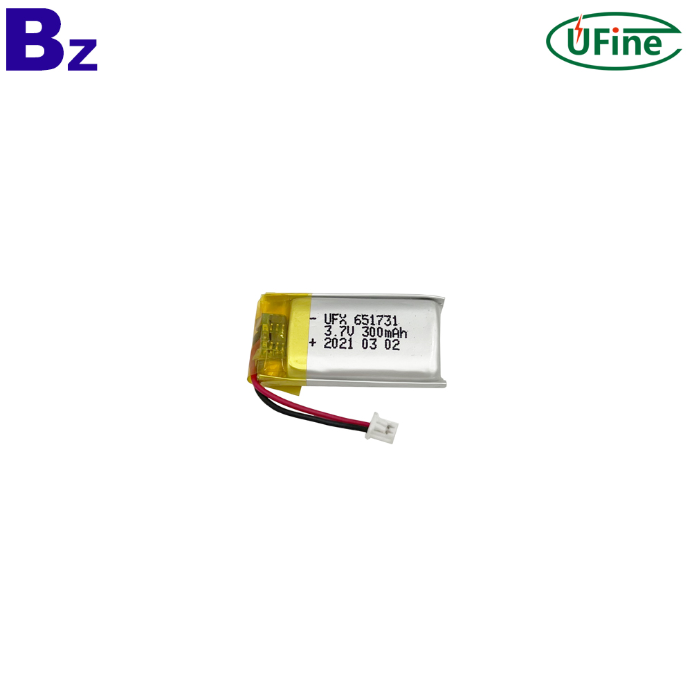 651731 3.7V 300mAh Lithium-ion Battery