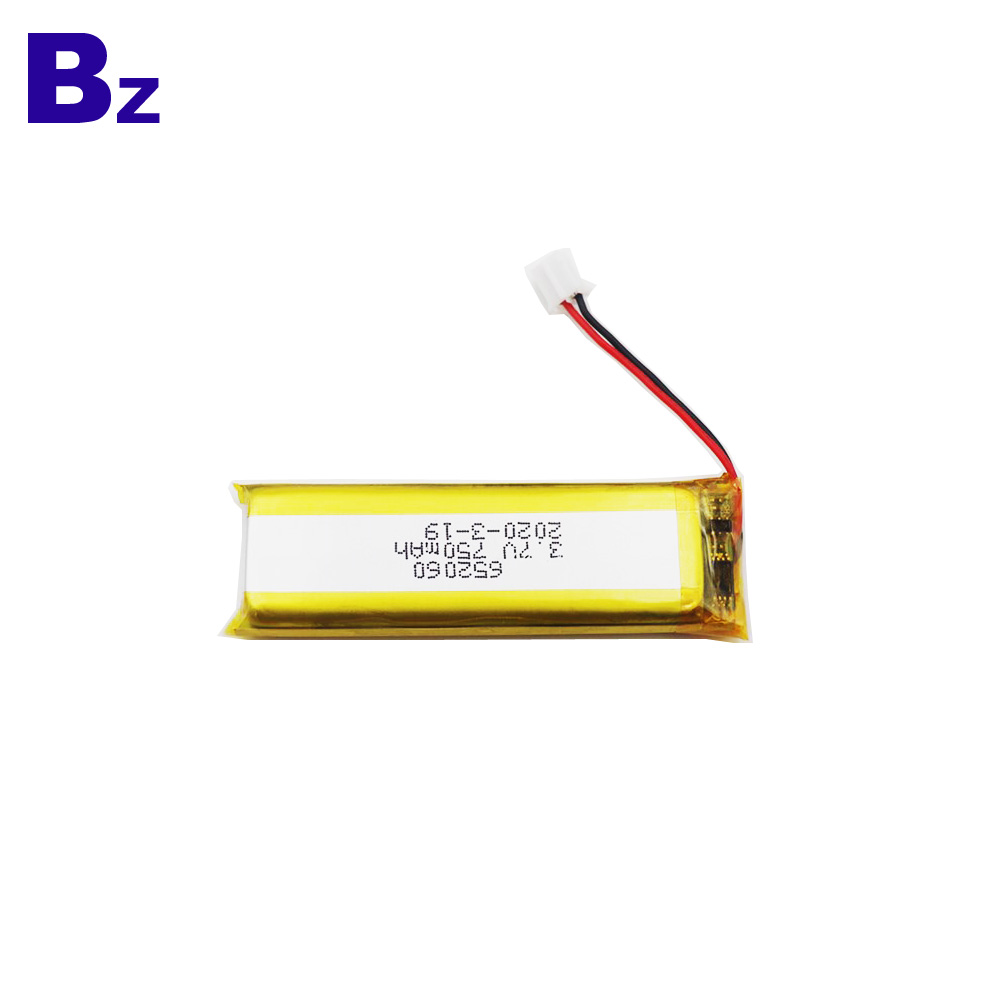 652060 750mAh 3.7V Li-Polymer Battery 