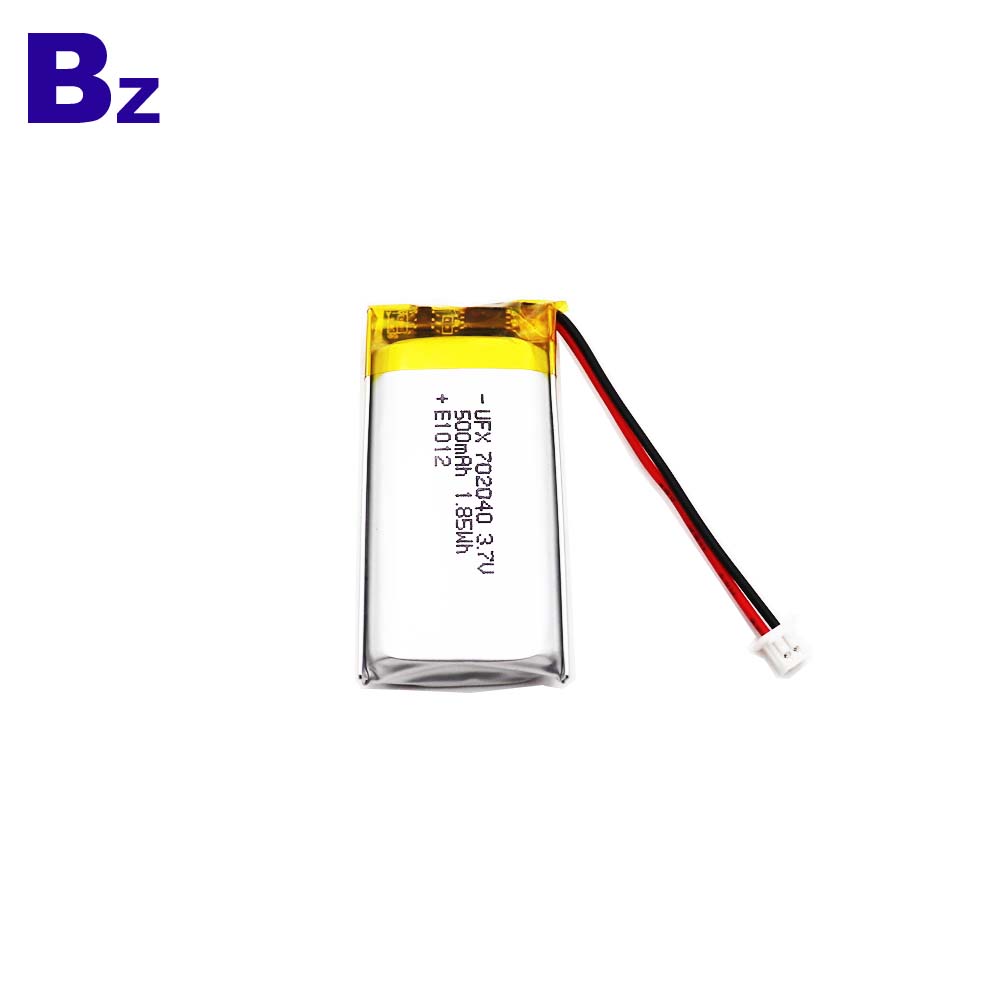 702040 3.7V 500mAh Lithium Polymer Battery