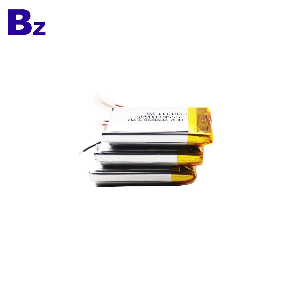 702535 600mAh 3.7V Lipo Battery