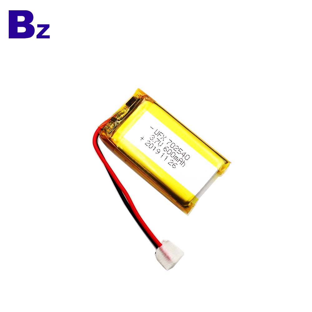 702540 600mAh 3.7V Li-Polymer Battery