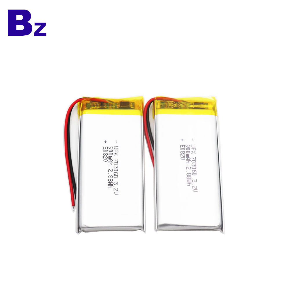 900mAh 3.2V LiFePO4 Battery