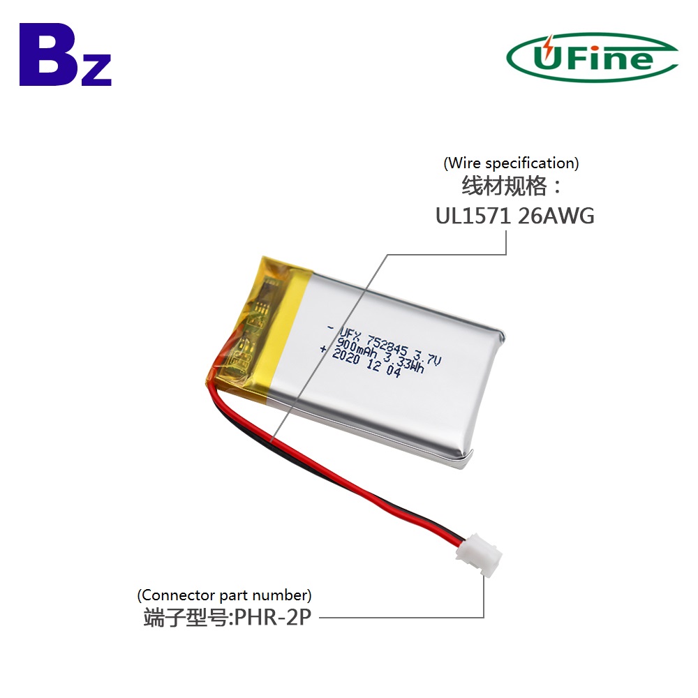 900mAh Electronic Toys Lithium Polymer Battery