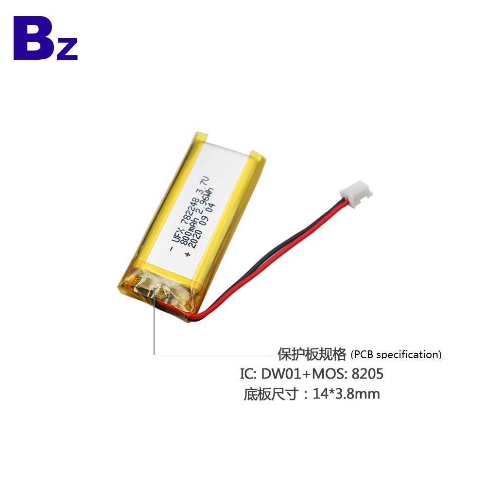 China Cheapest 800mAh Li-Polymer Battery