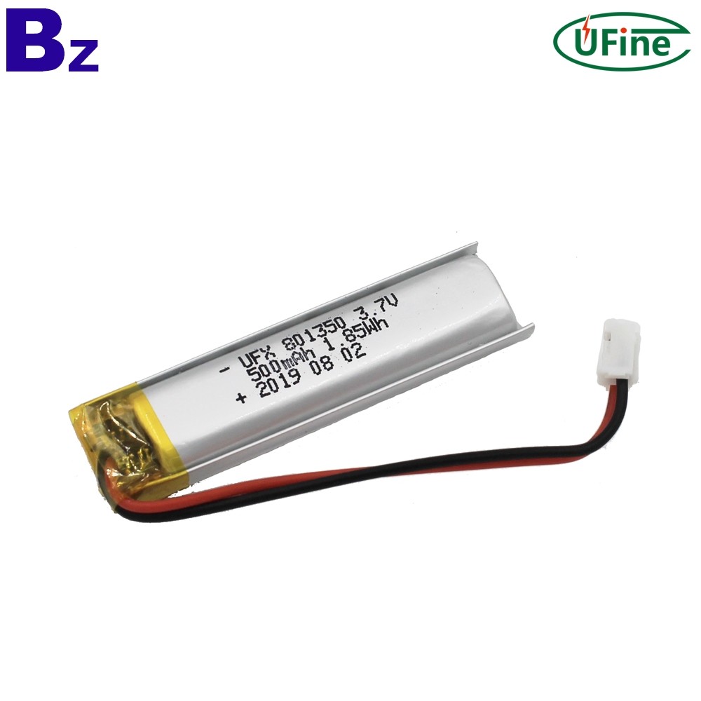 801350 500mAh 3.7V Rechargeable Lithium Polymer Batteries