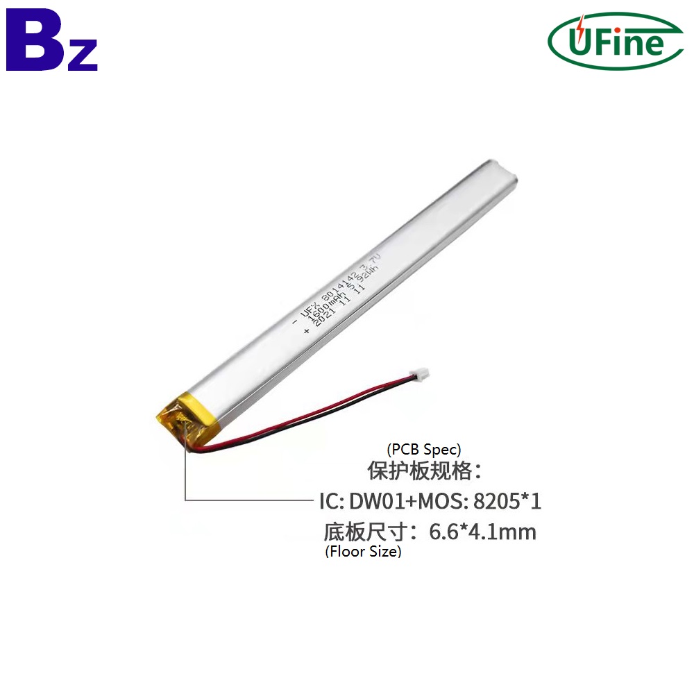 8014142 1600mAh 3.7V Li-poly Battery