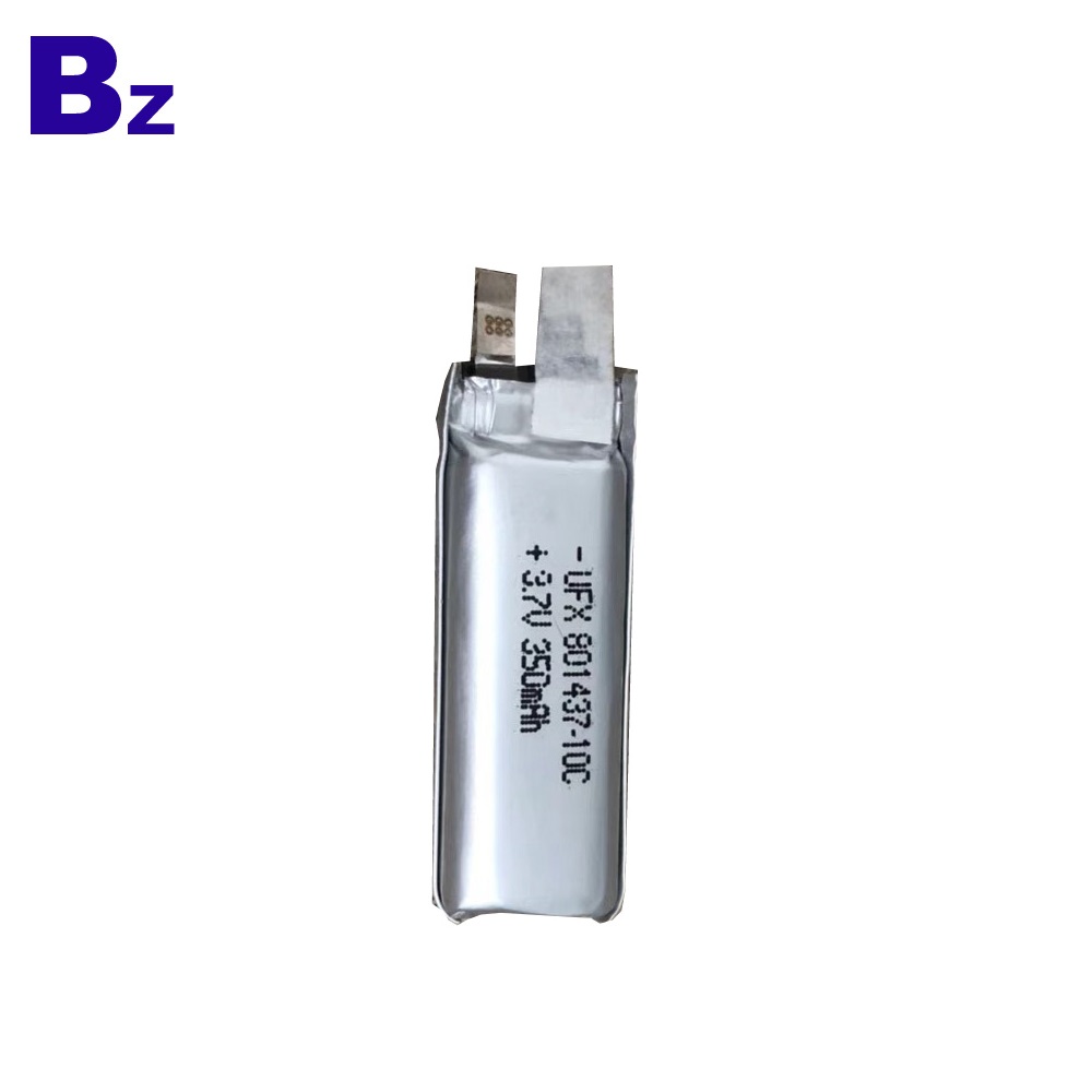 801437-10C 350mAh 3.7V Li-Polymer Battery 