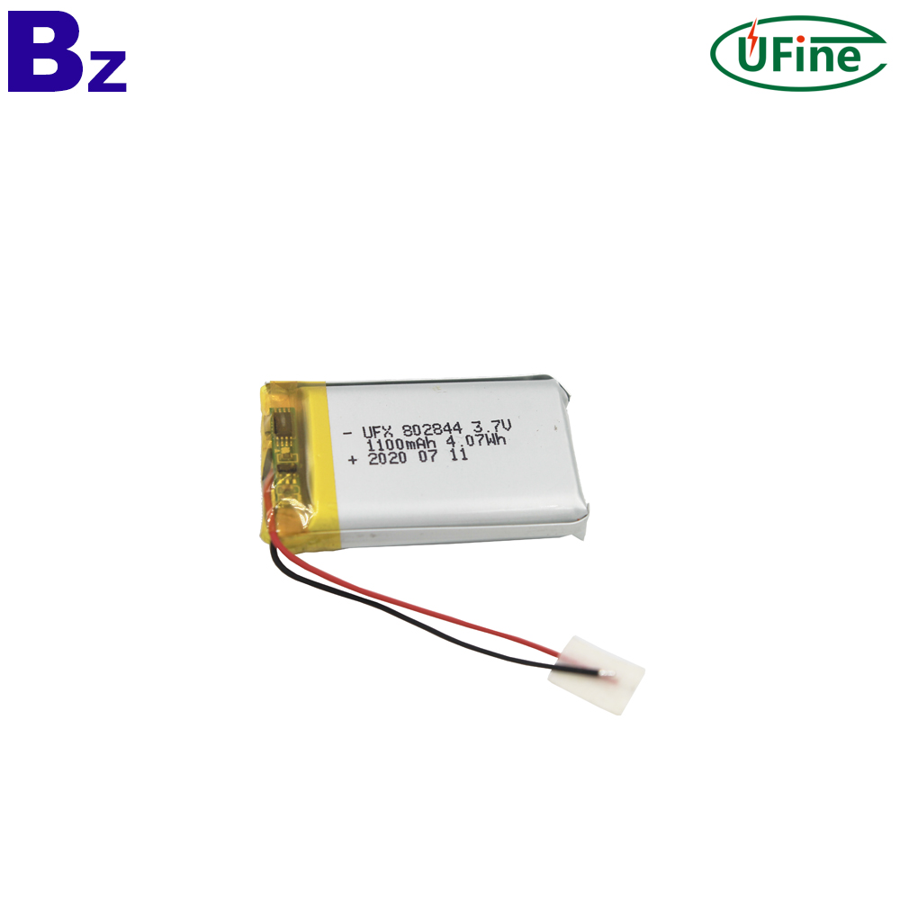 802844 3.7V 1100mAh Rechargeable Li-po Battery