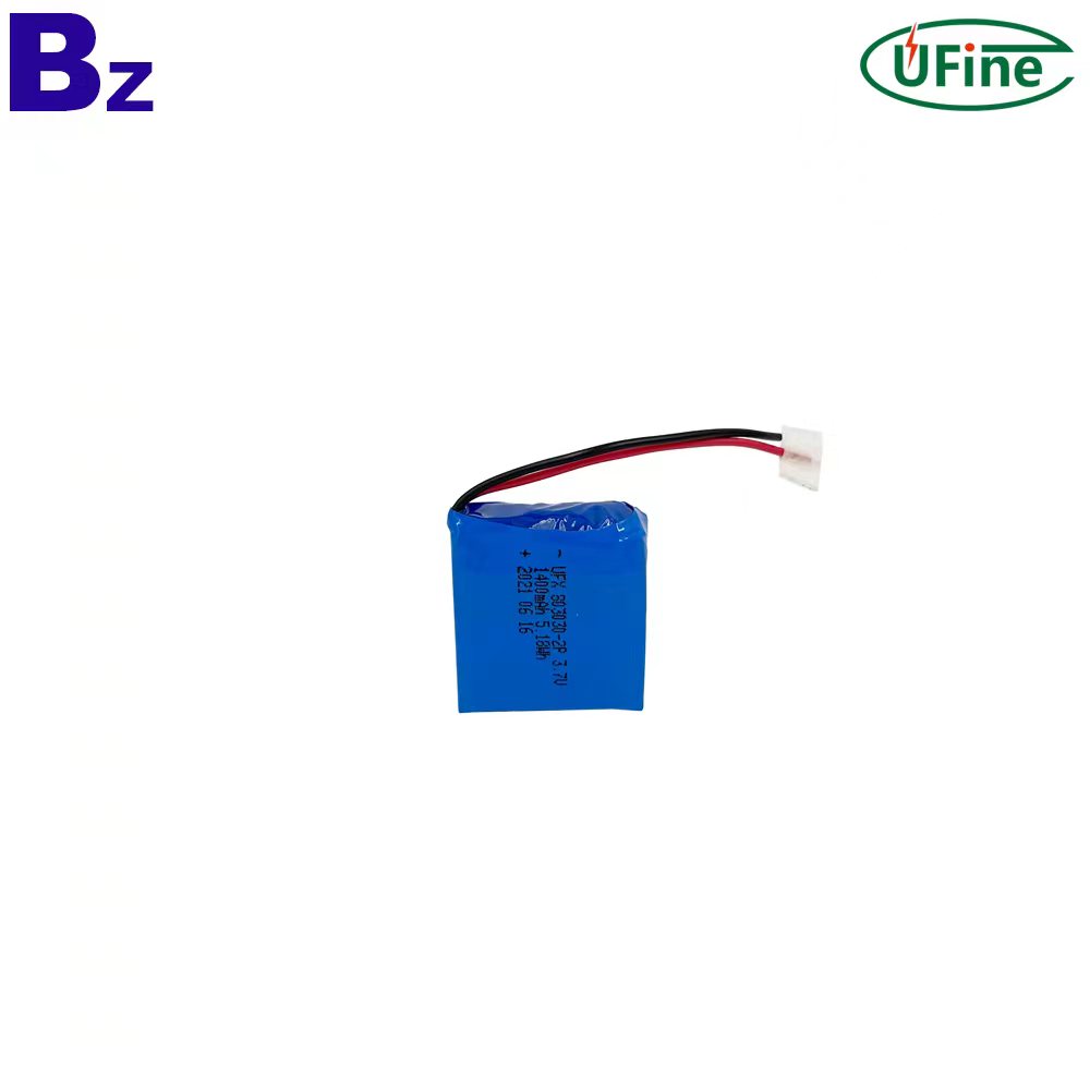 803030-2P 3.7 1400mAh Rechargeable Battery Pack