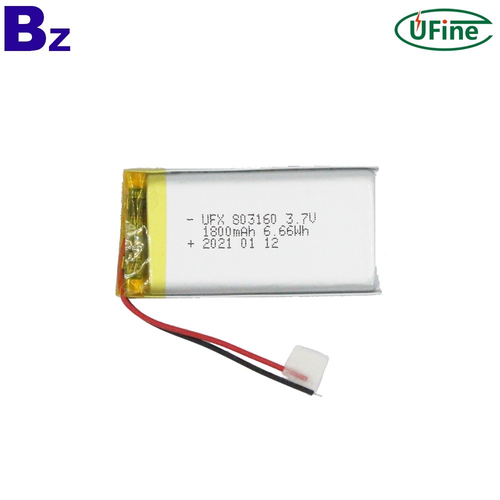 1800mAh Bluetooth SpeakerLithium Polymer Battery