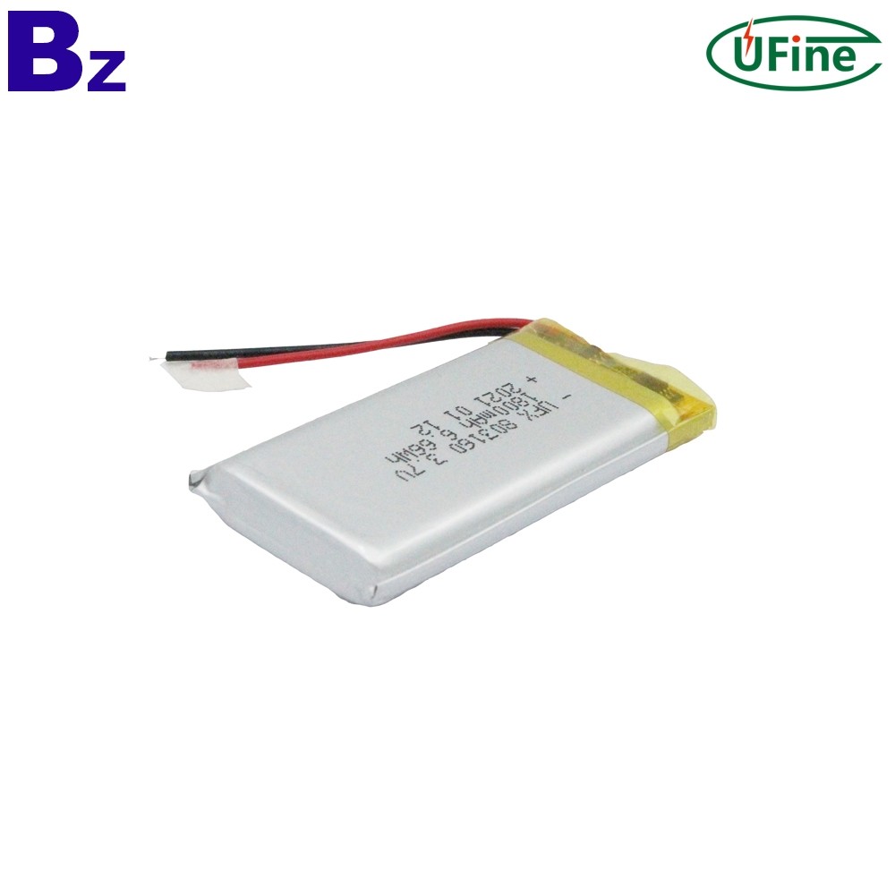 803160 1800mAh 3.7V Li-Polymer Battery