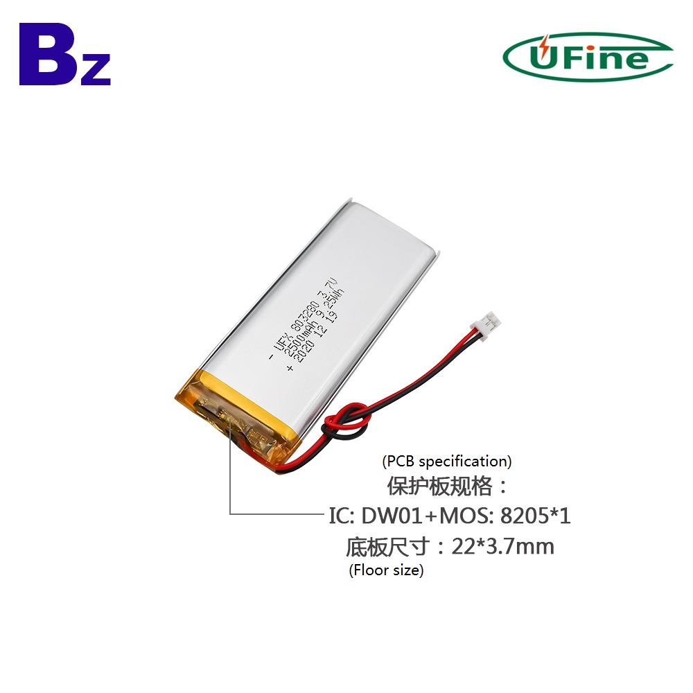 China Manufacturer Customized 2500mAh Lipo Battery