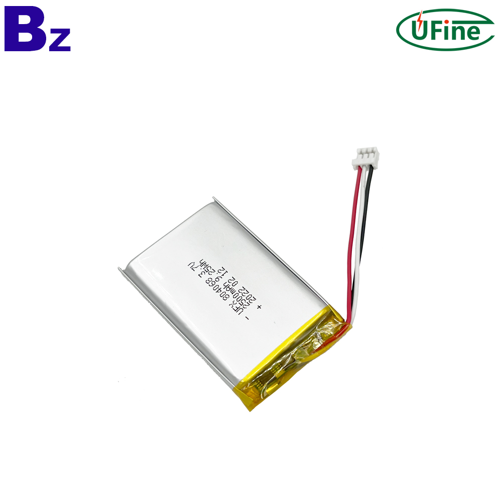 804068 3.7V 2500mAh Li-po Battery with with KC UL1642 Certification